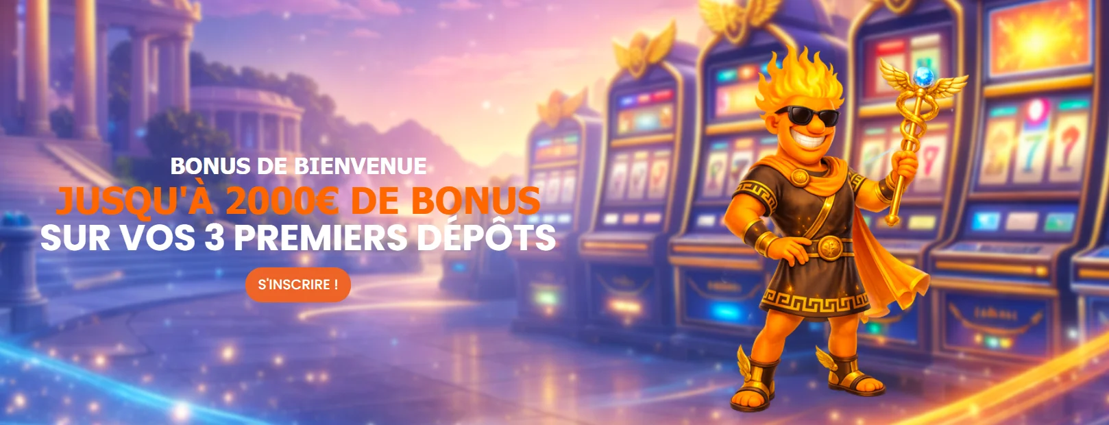 Hermes Casino : bonus de bienvenue